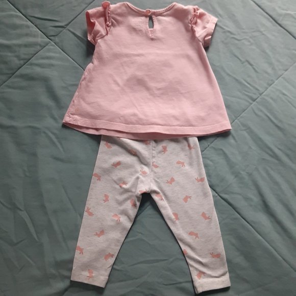 Baby Girl Clothes Lot Of Six Size 6-9 Months Minnie Mouse/Easter Bunny - Picture 13 of 16